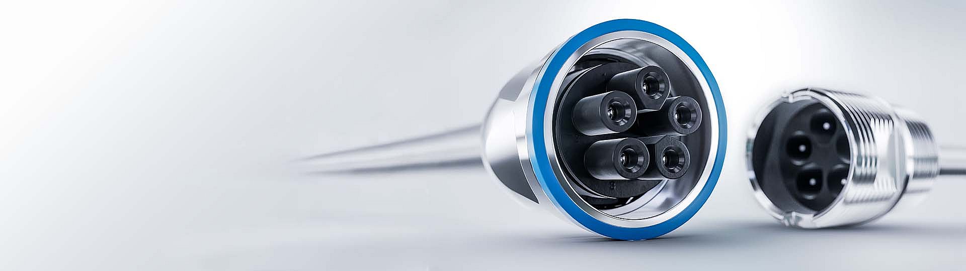 Front view of the PFLITSCH connector cable gland